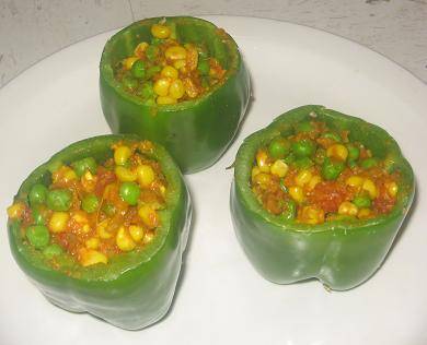 Stuffed Capsicum - Stuffed bell peppers | Simple Indian Recipes